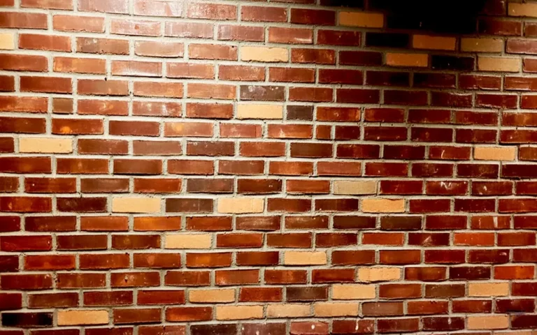 Brick veneer accent wall